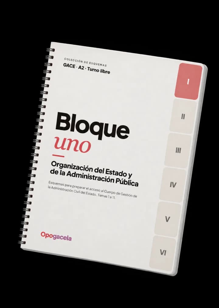 Esquemas de los 6 bloques de GACE, con anillas