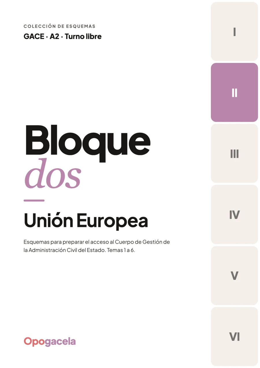 Portada del esquema del Bloque II de GACE